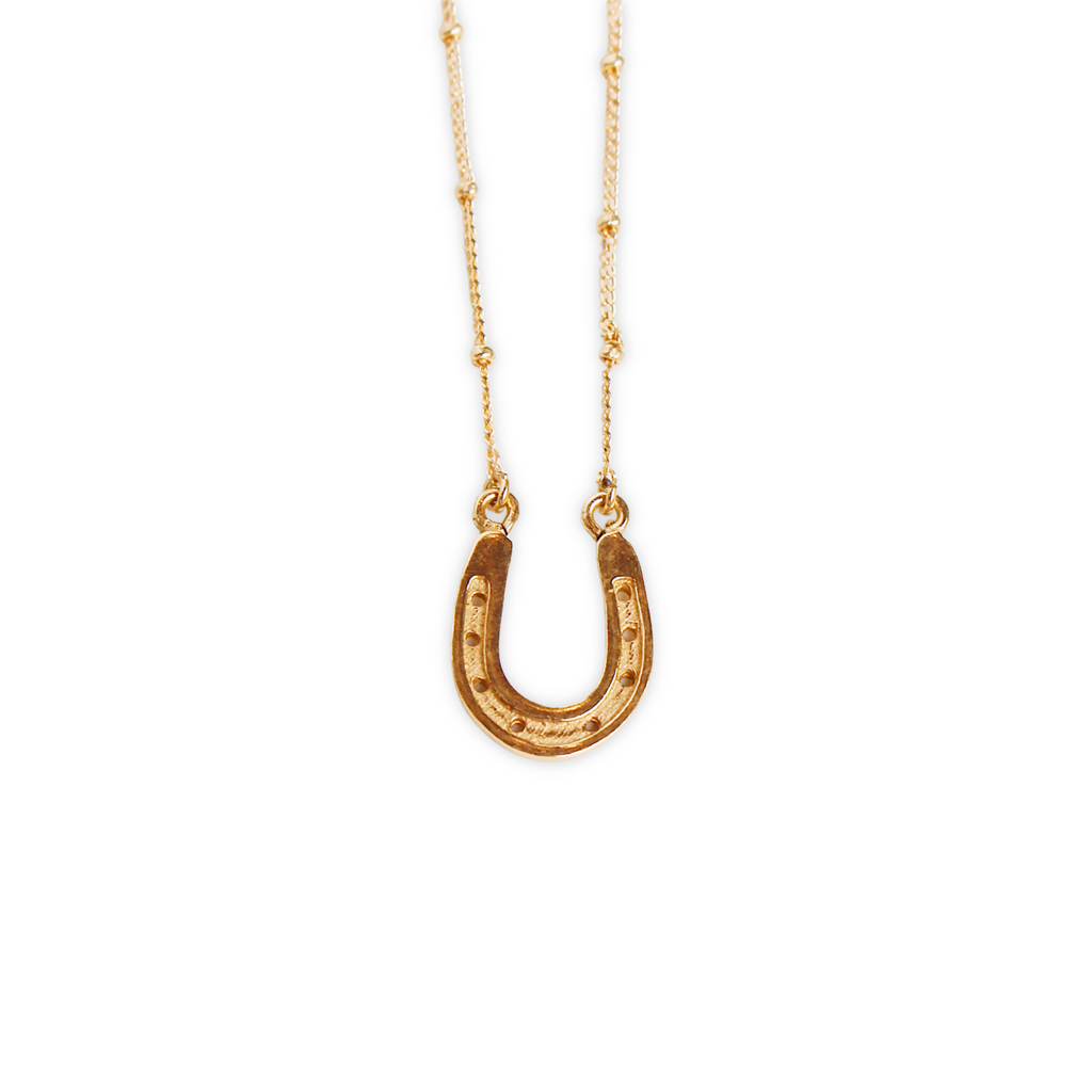 9ct gold clearance horseshoe necklace