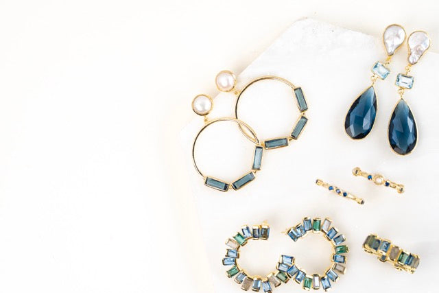 Claudia Earrings - Labradorite