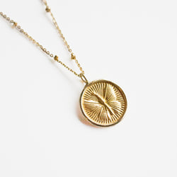 Butterfly Medallion Necklace