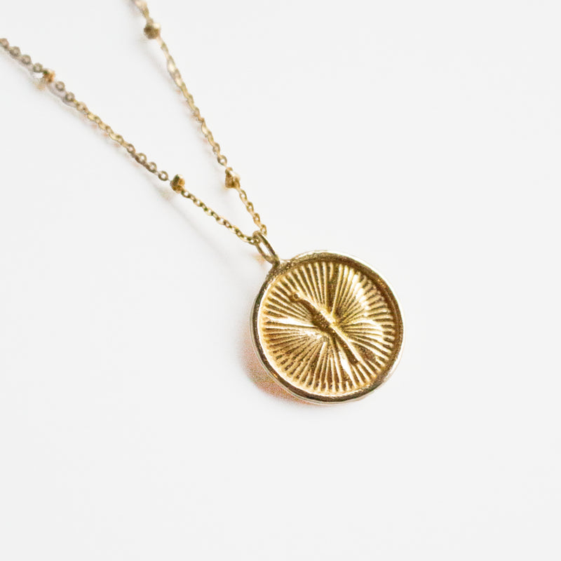 Butterfly Medallion Necklace