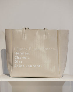 NEVER ENDING TOTE- Cream (French)