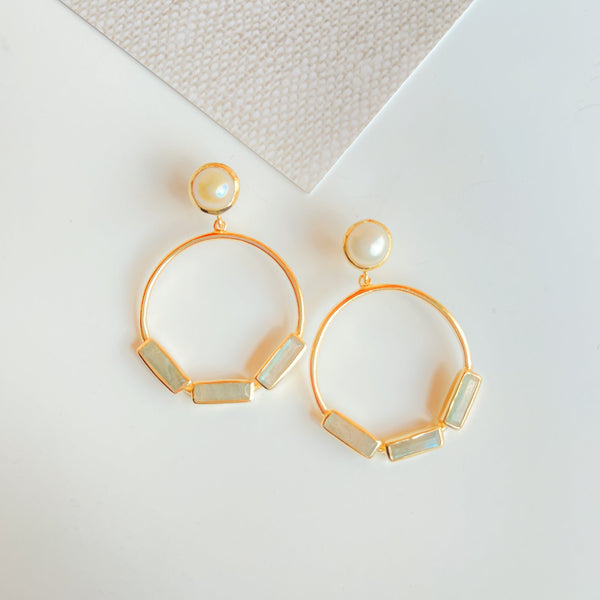 Claudia Earrings - Labradorite